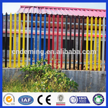 Preço de fábrica &amp; palisade galvanizado da alta qualidade, cerca do Euro, cerca revestida PVC do palisade do aço